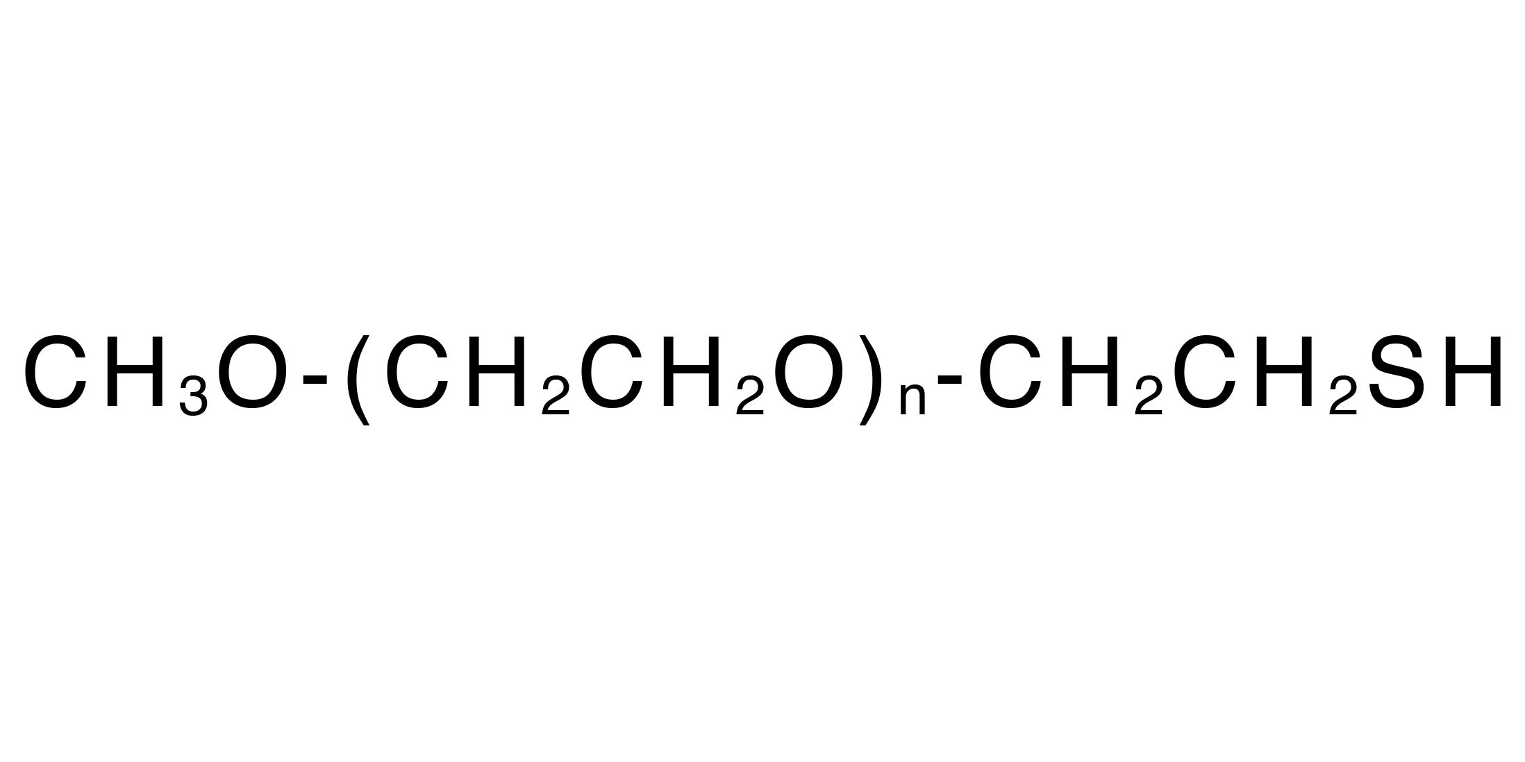 CH₃O-(CH₂CH₂O)ₙ-CH₂CH₂SH chemical structure