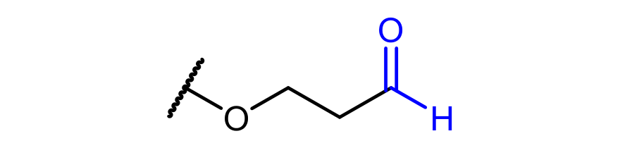 AL2 end group: –O–CH₂CH₂–CHO